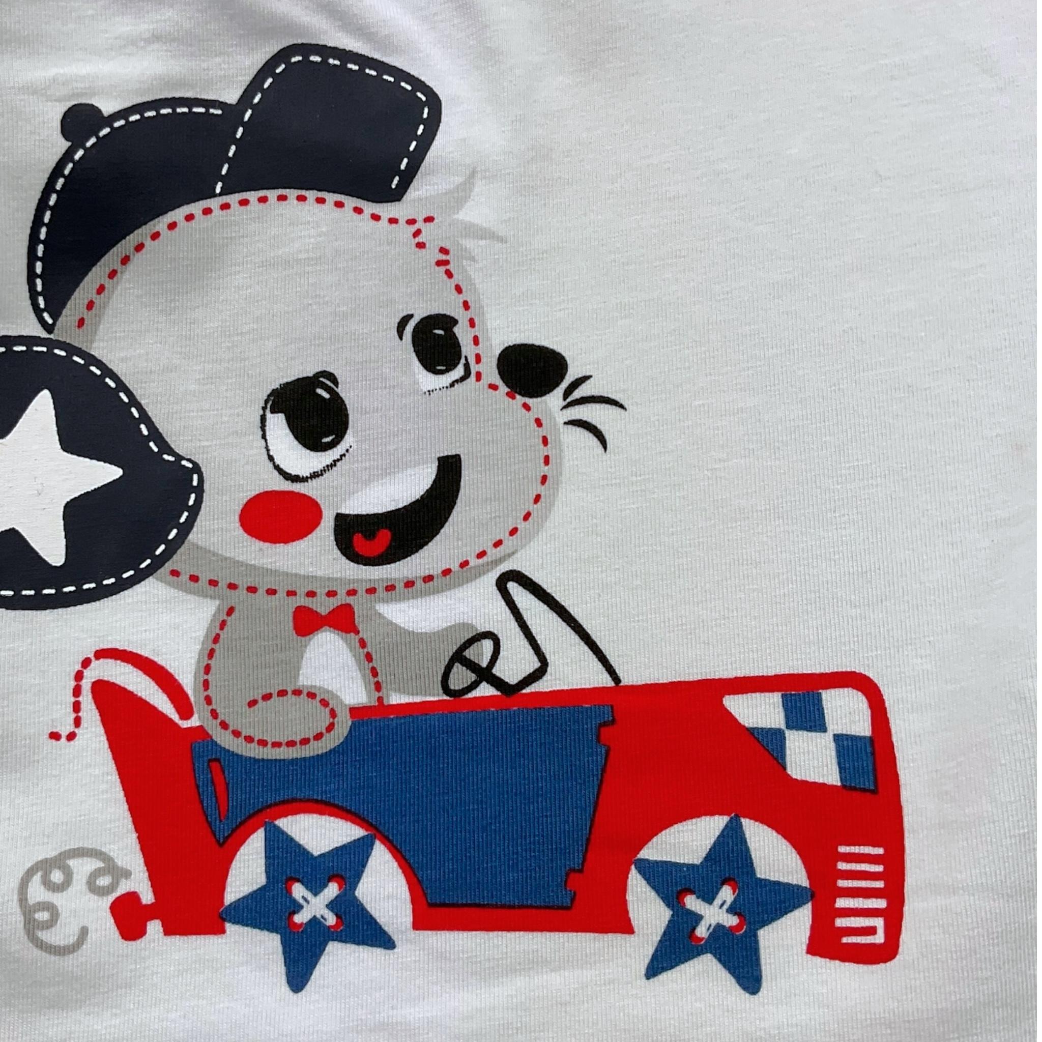 Y-CLU shirt girocollo tinta unita con stampa Bianco per Neonato BYN7695 BIANCO Y-CLU 