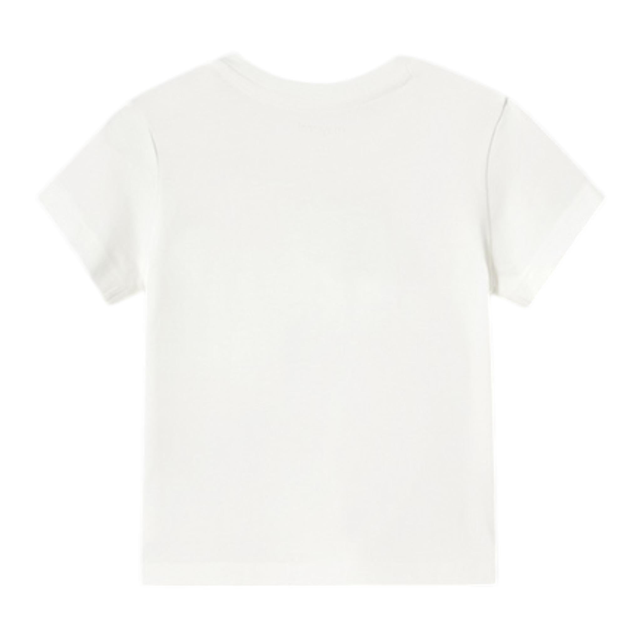 Mayoral T-Shirt Girocollo Tinta Unita con Stampe per Neonato 1057X BIANCO MAYORAL 