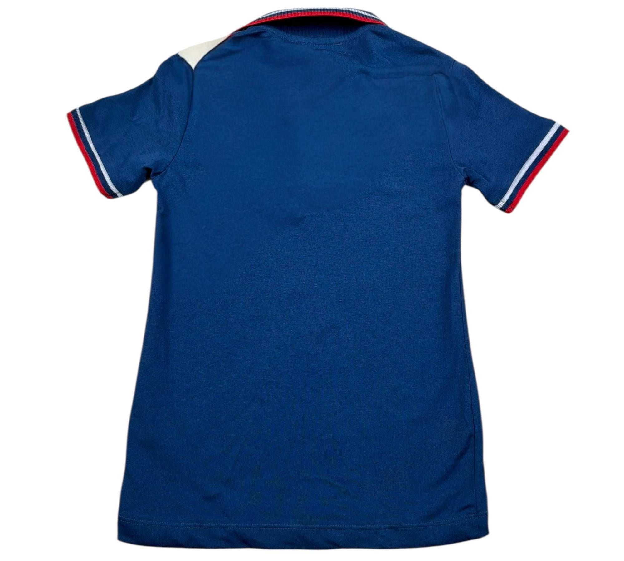 Trussardi Polo Mezza Manica Tinta Unita con Logo per Bambino TBP26003POJ BLU TRUSSARDI 