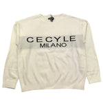 CECYLE maglia girocollo tinta unita con ricami Panna per Bambina BY1855 PANNA CECYLE 