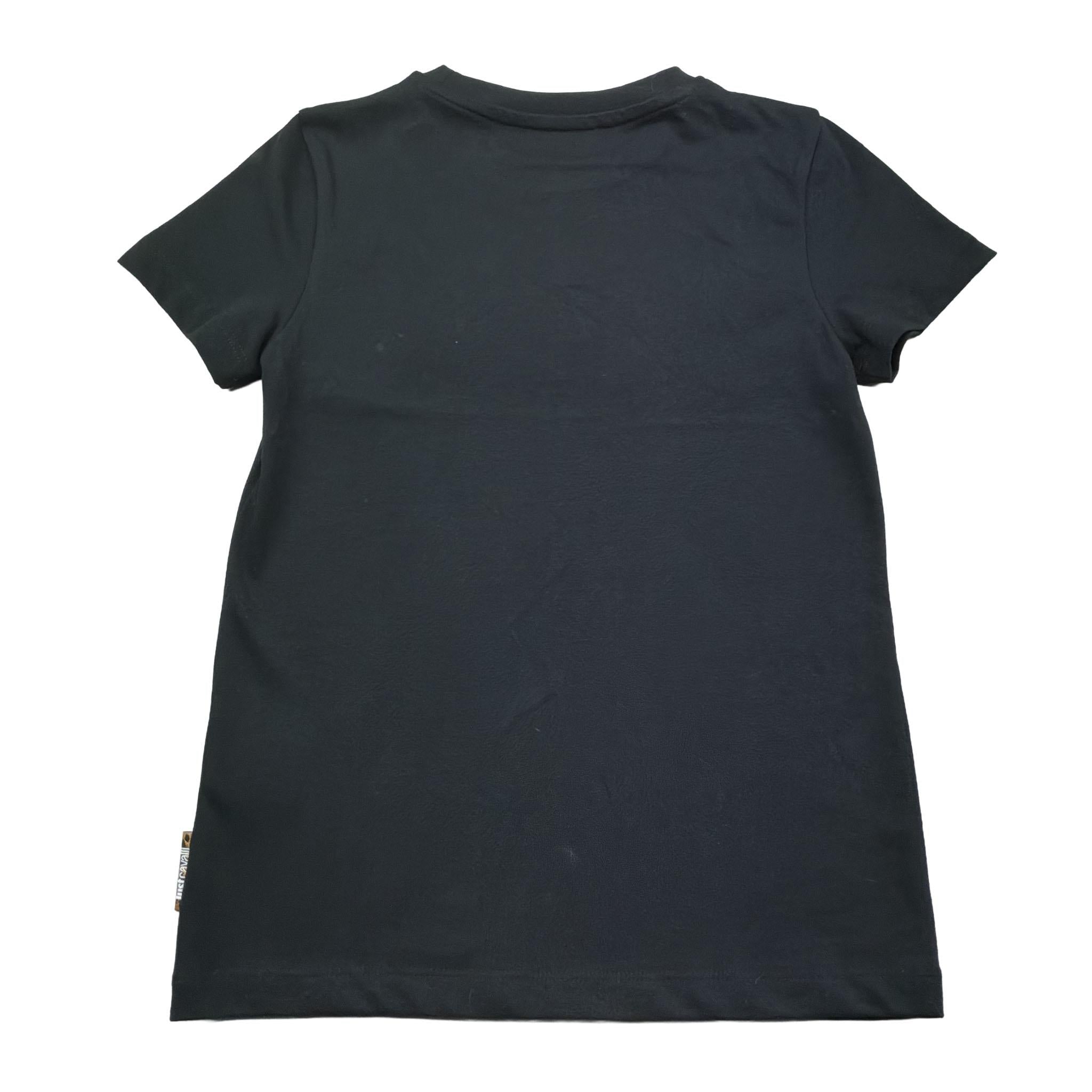 Just Cavalli T-Shirt Girocollo Tinta Unita con Stampa per Bambino JGP26014TS NERO JUST CAVALLI 