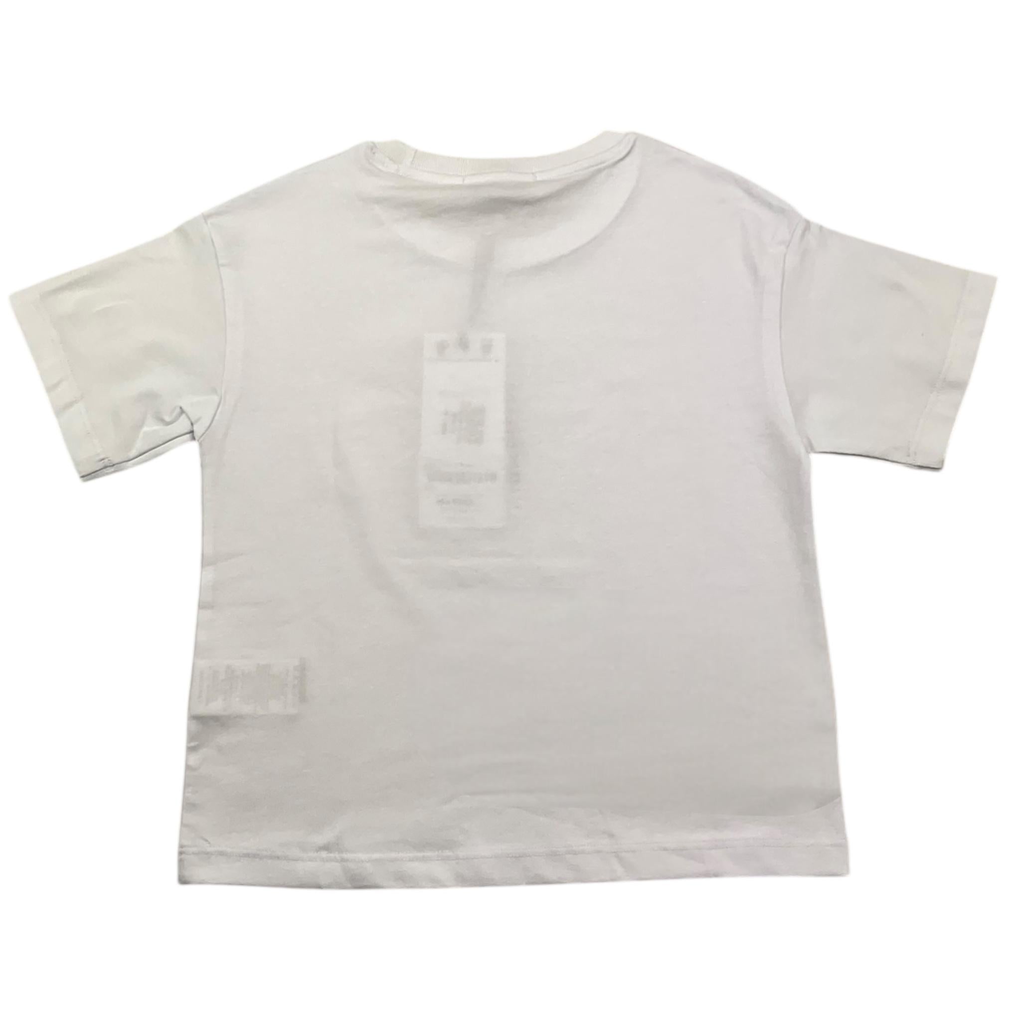 GAELLE t-shirt girocollo tinta unita con stampa in contrasto Bianco per Bambina 2742M00314 BIANCO GAELLE 