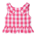 Mayoral Camicia Giromanica Fantasia A Quadri per Bambina 3023J BIANCO/FUXIA MAYORAL 
