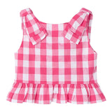 Mayoral Camicia Giromanica Fantasia A Quadri per Bambina 3023J BIANCO/FUXIA MAYORAL 