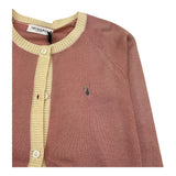 TRUSSARDI cardigan tinta unita con profili in contrasto Rosa per Bambina TGA25078CD ROSA TRUSSARDI 