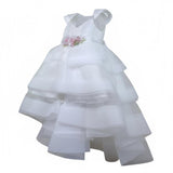 Modi Collezione Abito Cerimonia Tinta Unita per Bambina J4013P BIANCO MODI COLLEZIONE 