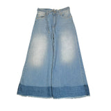 Please Jeans tinta unita Modello A Palazzo Blu per Bambina PH06012G72X BLU PLEASE 