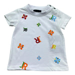 John Richmond T-Shirt Girocoll Tinta Unita con Stampe per Neonato RIP26119TS BIANCO JOHN RICHMOND 