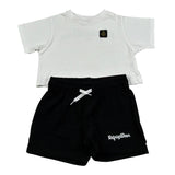 Refrigiwear Completo 2 Pezzi Bicolore T-Shirt-Shorts per Bambina RG1470W25XX BIANCO/NERO REFRIGIWEAR 