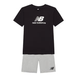 New Balance Completo 2 Pezzo T-Shirt-Bermuda Bicolore per Bambino LAKB0103 NERO/GRIGIO NEW BALANCE 