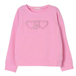 Liu Jo Abito Mezza Manica Tinta Unita con Logo per Bambina KA5017 ROSA LIU JO 