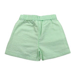 I Do Short Tinta Unita con Microfantasia per Bambina 4B530 VERDE I DO 