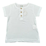 Babyvip T-Shirt Tinta Unita con Bottoni per Neonato T7157 BIANCO BABYVIP 