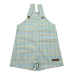 Calamaro Salopette Fantasia Quadri per Neonato 32477 BIANCO CALAMARO 