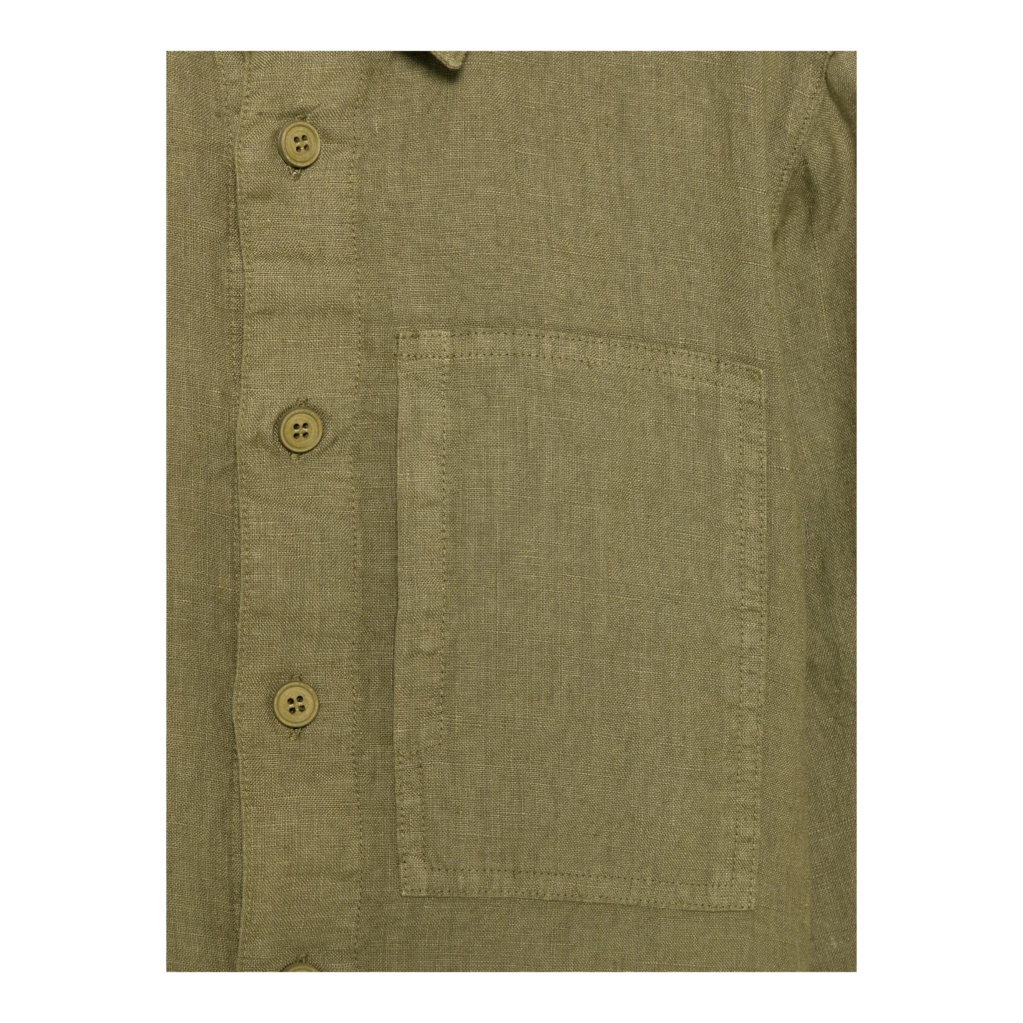 Aspesi Camicia Manica Lunga Tinta Unita per Bambino S25009GCL6000X VERDE ASPESI 