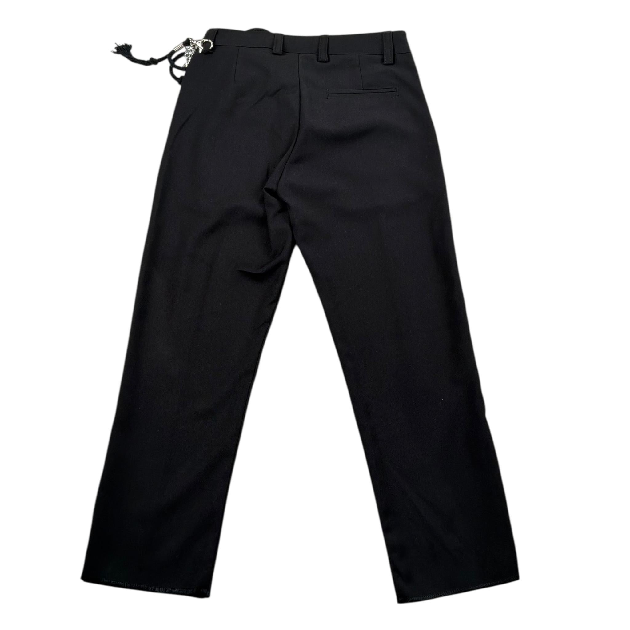 Daniele Alessandrini Pantalone Tinta Unita con Catena per Bambino 1235P00062 NERO DANIELE ALESSANDRINI 