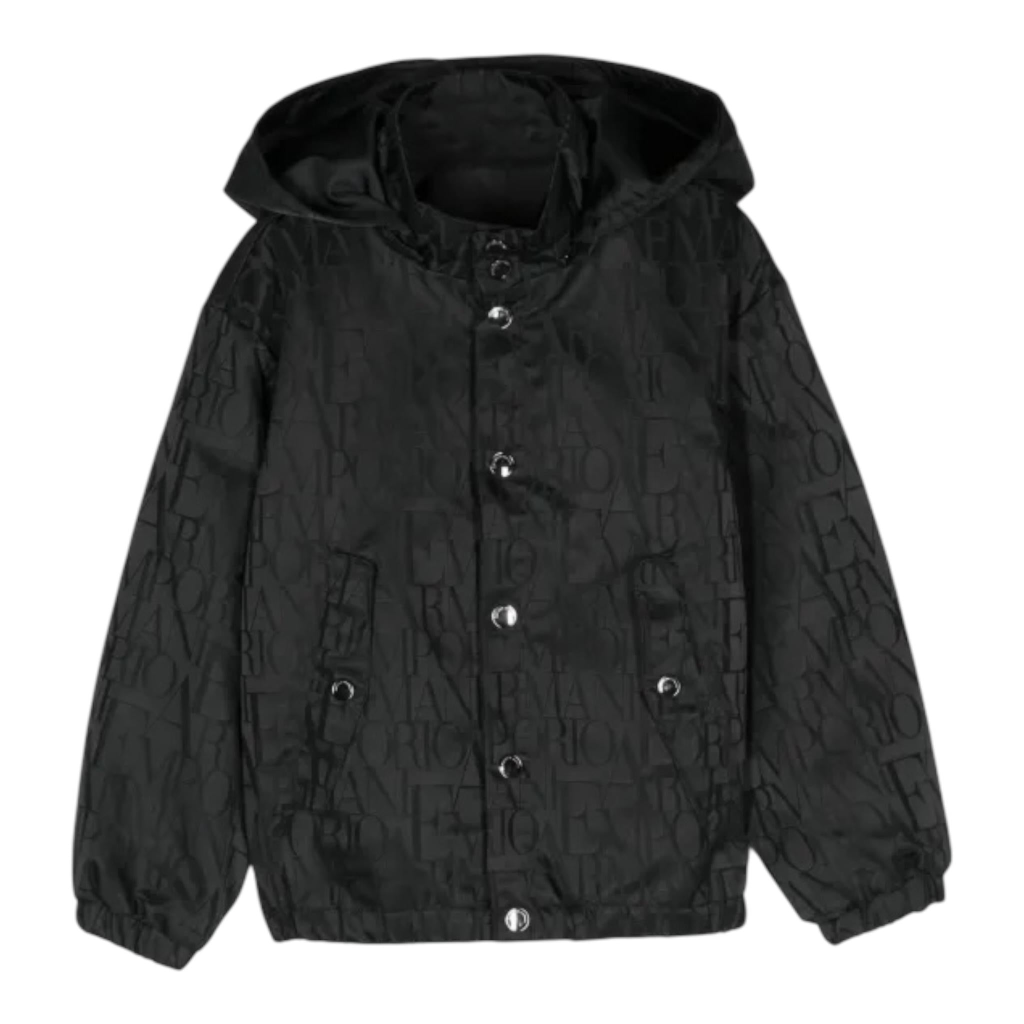 Emporio Armani Giubbino Tinta Unita con Zip E Cappuccio per Bambina 3D4BJC BLU EMPORIO ARMANI 
