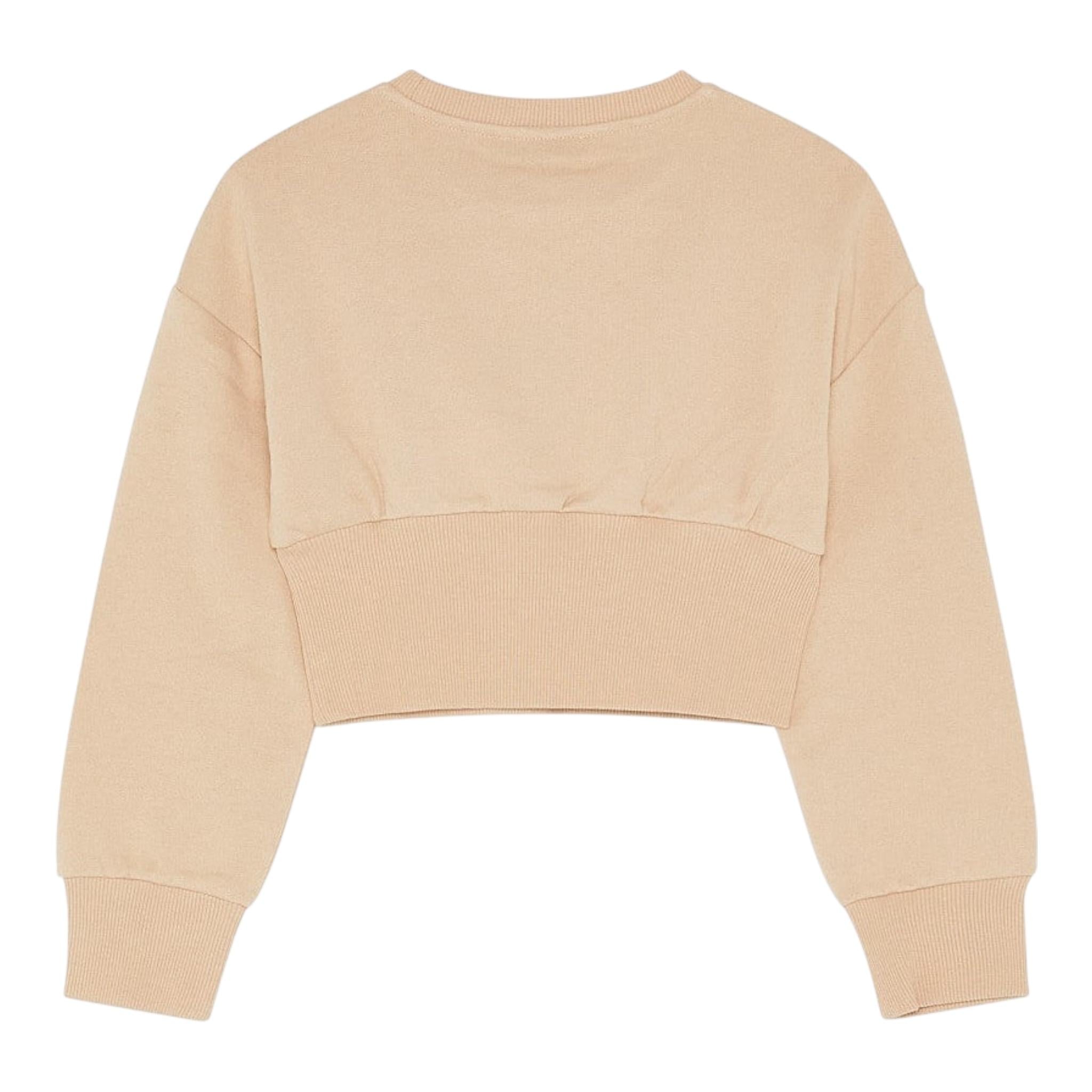 PATRIZIA PEPE felpa chiusa girocollo tinta unita  Beige per Bambina 7M0870 BEIGE PATRIZIA PEPE 