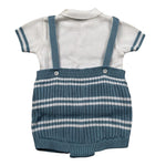 Marlu' Completo 2 Pezzi Maglia-Salopette per Neonato EB5230 BIANCO MARLU' 