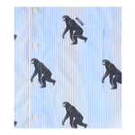 Moschino Camicia Mezza Manica Fantasia A Righe per Bambino HUC01L AZZURRO MOSCHINO 