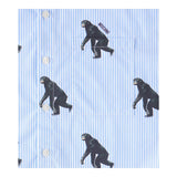 Moschino Camicia Mezza Manica Fantasia A Righe per Bambino HUC01L AZZURRO MOSCHINO 