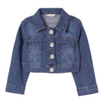 Liu Jo Giubbino In Denim Tinta Unita per Bambina KA5044J BLU LIU JO 