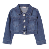 Liu Jo Giubbino In Denim Tinta Unita per Bambina KA5044J BLU LIU JO 