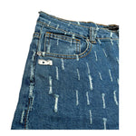 Daniele Alessandrini Jeans Tinta Unita con Strappi per Bambino 1235PD002577 BLU DANIELE ALESSANDRINI 