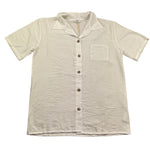 Pype Camicia Mezza Manica Tinta Unita per Bambino GOLDEN PANNA PYPE 