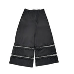 Alice Pi Pantalone Tinta Unita Modello A Palazzo per Bambina 2417 NERO ALICE PI 