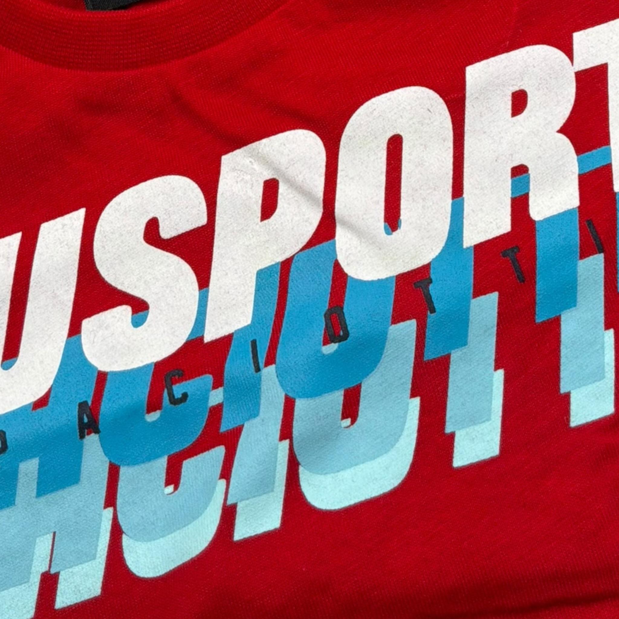 Cesare Paciotti T-Shirt Gitocollo Tinta Unita con Stampa per Neonato TSP0104N ROSSO CESARE PACIOTTI 