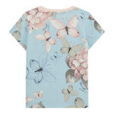 Guess T-Shirt Girocollo Tinta Unita con Stampa per Bambina K5RI15K6YW4XJ AZZURRO GUESS 