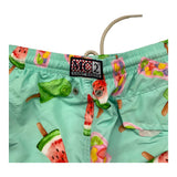 Saint Barth Costume Tinta Unita con Stampe per Bambino 1774F VERDE ACQUA SAINT BARTH 