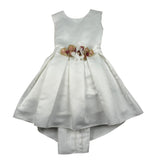 Magnifica Lulu Abito Cerimonia Giromanica Tinta Unita per Bambina SIMONA BIANCO MAGNIFICA LULU 