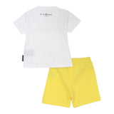 John Richmond Completo 2 Pezzi T-Shirt-Bermuda Bicolore Bianco/Giallo per Neonato RIP25018CFX BIANCO/GIALLO JOHN RICHMOND 