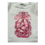 M+E' T-Shirt Girocollo tinta unita con Stampa Panna per Bambina UE1856XXX PANNA M+E' 