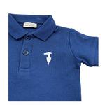 Trussardi Polo Mezza Manica Tinta Unita con Logo per Neonato TIP26002PO BLU TRUSSARDI 
