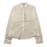 DANIELE ALESSANDRINI camicia manica lunga tinta unita con stampa logo Panna per Bambino 1231C00030 PANNA DANIELE ALESSANDRINI 