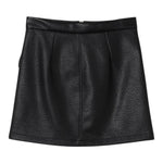 ELISABETTA FRANCHI gonna in ecopelle tinta unita Nero per Bambina EFGO169X NERO ELISABETTA FRANCHI 