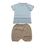 Juliana Completo 2 Pezzi T-Shirt-Culotte per Neonato 25068 AZZURRO JULIANA 