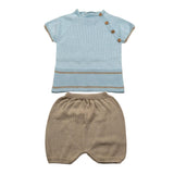 Juliana Completo 2 Pezzi T-Shirt-Culotte per Neonato 25068 AZZURRO JULIANA 