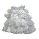 A' La Page Abito Tinta Unita con Tulle E Pailletes per Bambina 25SAGRE00006 BIANCO A' LA PAGE 