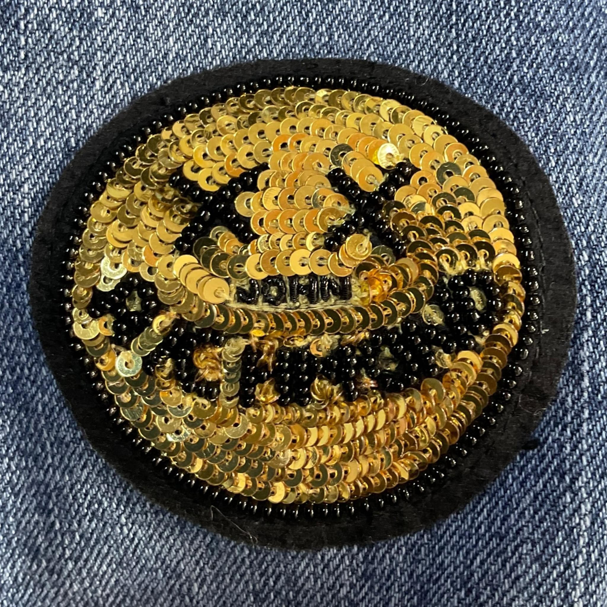 JOHN RICHMOND jeans tinta unita con brillantini e paillettes Blu per Bambina RGA24032JE BLU JOHN RICHMOND 