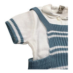 Marlu' Completo 2 Pezzi Maglia-Salopette per Neonato EB5230 BIANCO MARLU' 