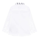 Trussardi Camicia Tinta Unita con Logo per Neonato TIP25091CAN BIANCO TRUSSARDI 