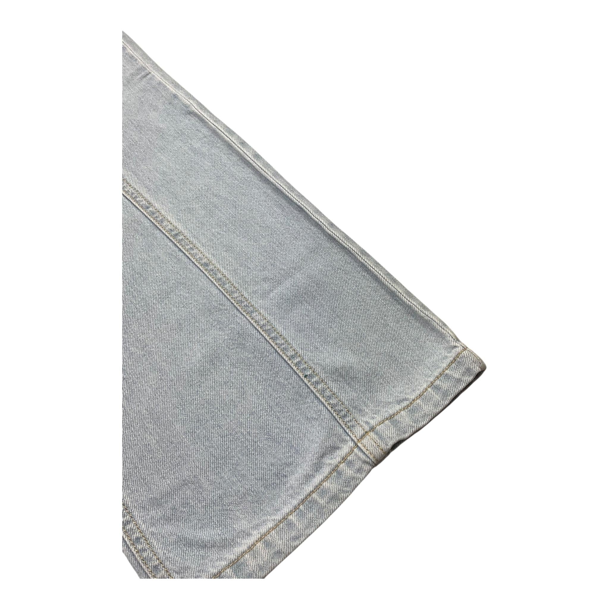 Elisabetta Franchi Jeans Tinta Unita Modello A Palazzo per Bambina EFPA280 AZZURRO ELISABETTA FRANCHI 