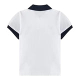 Il Gufo Polo Tinta Unita con Profili In Contrasto per Bambino P25PC067M0095 BIANCO IL GUFO 