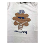 Manuel Ritz T-Shirt Girocollo Tinta Unita con Stampa per Neonato MR3107N BIANCO MANUEL RITZ 