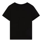 Calvin Klein T-Shirt Girocollo Tinta Unita con Stampa per Bambino IU0IU00682 NERO CALVIN KLEIN 