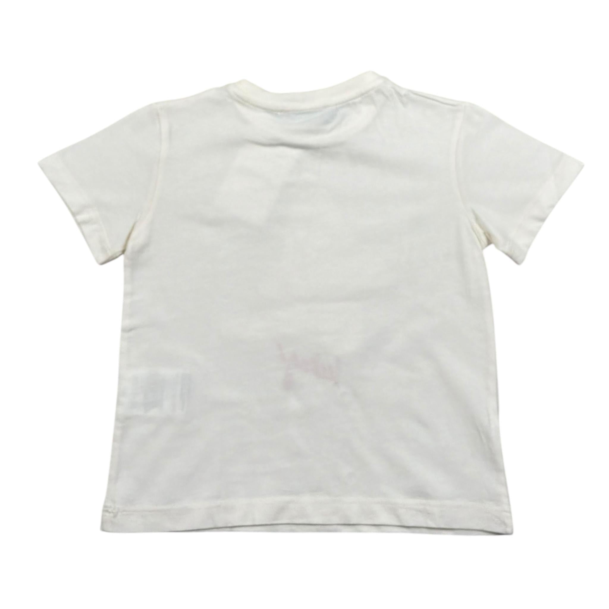 Iceberg T-Shirt Girocollo Tinta Unita con Ricamo per Bambino TSICE5117B PANNA ICEBERG 